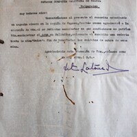 Carta de Arturo Latorre M. a la Compañía Salitrera de Taltal dueños de la Oficina Salinitas solicitando acceder al agua para beneficiar metales de la mina Unión. Sept. 20 de 1927 .jpg