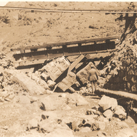 Aluvión agosto 1930. El puente después del aluvión..jpg