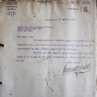 Carta dirigida a Arturo Latorre M. de la Casa Belga. Presupuesto motores y compresores mina. 24 de agosto de 1927.jpg